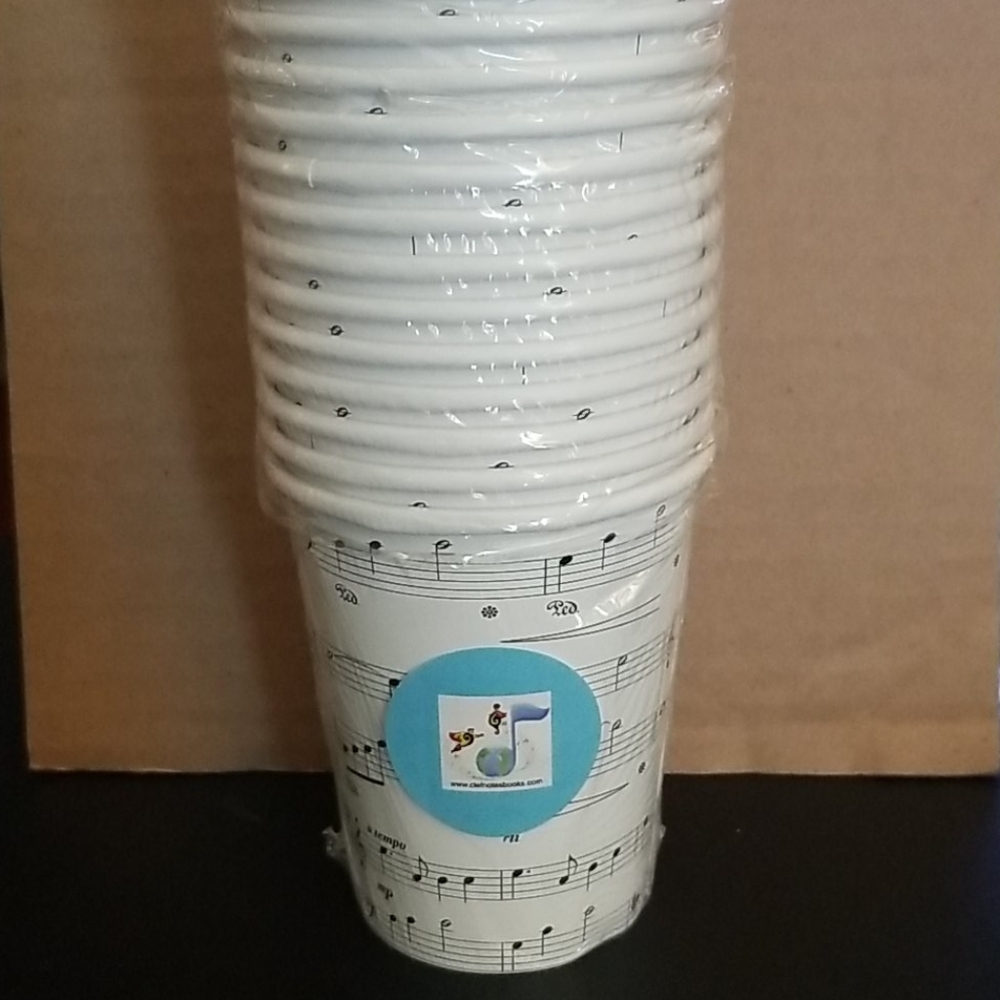Music note cups